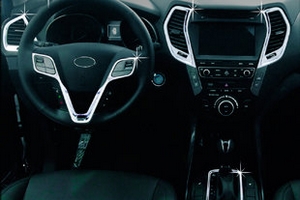 Накладки для салона хромированные Autoclover Hyundai Santa Fe 2012-2018 ― Auto-Clover