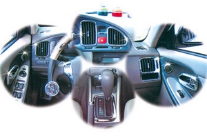 Накладки для салона хромированные Hyundai Elantra 2000-2005 ТагАЗ ― Auto-Clover