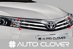 Накладки хромированные на решетку радиатора (верх) Autoclover Toyota Corolla 2013-2019