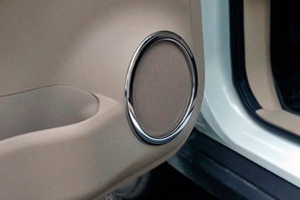 Накладки на динамики дверей пластиковые OEM-Tuning Nissan Qashqai 2014-2019 ― Auto-Clover