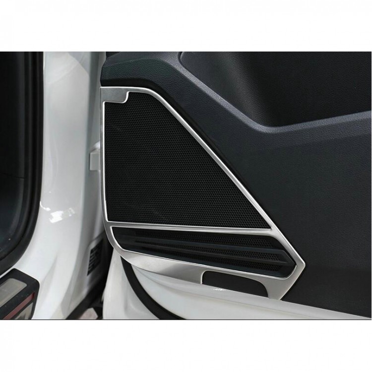 Накладки на динамики дверей стальные (вариант 1) OEM-Tuning Volkswagen Tiguan II 2016-2019 no.5561