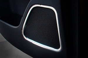 Накладки на динамики стальные OEM-Tuning Mitsubishi Outlander III 2013-2019 ― Auto-Clover