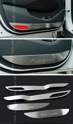 Накладки на карманы дверей стальные OEM-Tuning Hyundai Tucson 2015-2019