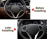 Накладки на кнопки на руле и воздуховоды пластиковые OEM-Tuning Hyundai Tucson 2015-2019