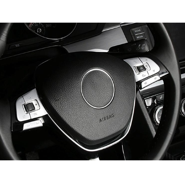 Накладки на кнопки управления на руле пластиковые OEM-Tuning Volkswagen Passat B8​ 2015-2019 no.5542