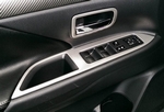 Накладки на панель управления на дверях стальные OEM-Tuning Mitsubishi Outlander III 2013-2019