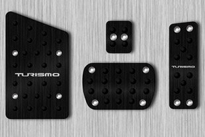Накладки на педали и площадку для отдыха ноги Black Edition Dxsoauto SsangYong Stavic 2013-2019 ― Auto-Clover