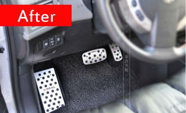 Накладки на педали OEM-Tuning Nissan X-Trail 2007-2014 no.15446