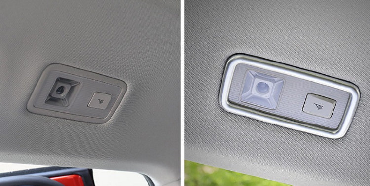 Накладки на плафоны освещения боковые пластиковые OEM-Tuning Volkswagen Tiguan II 2016-2019 no.512