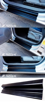 Накладки на пороги пластиковые Rider Volkswagen Caddy 2003-2019