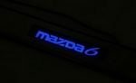 Накладки на пороги с Led-подсветкой JMT Mazda 6 II 2008-2012