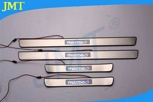 Накладки на пороги с Led-подсветкой JMT Mazda 6 II 2008-2012 ― Auto-Clover