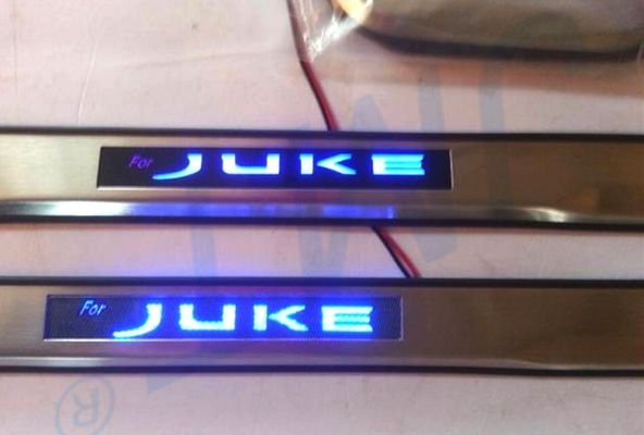 Накладки на пороги с Led подсветкой JMT Nissan Juke 2011-2019 no.15038