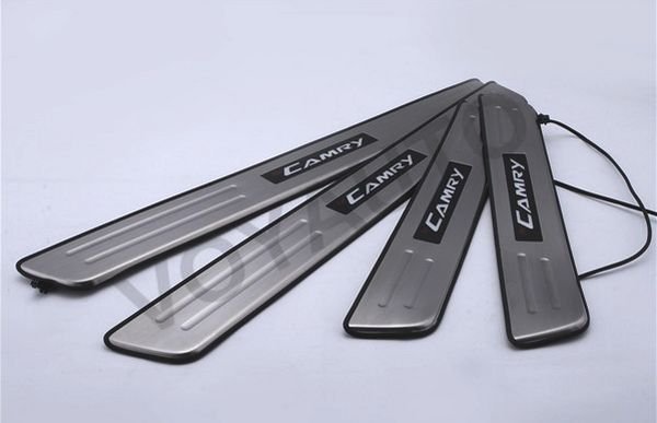 Накладки на пороги с Led-подсветкой JMT Toyota Camry 2011-2017 no.15039