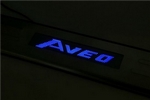 Накладки на пороги с Led-подсветкой JMT Chevrolet Aveo 2011-2019