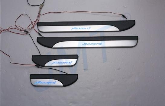 Накладки на пороги с Led-подсветкой JMT Honda Accord IX 2013-2019 no.15488