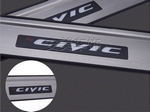 Накладки на пороги с Led подсветкой JMT Honda Civic IX 2012-2019