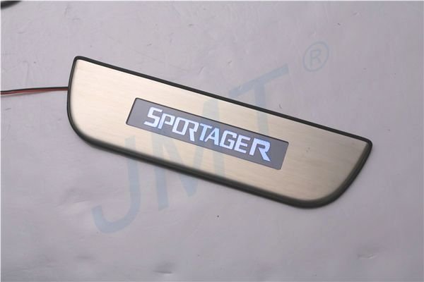 Накладки на пороги с Led подсветкой JMT KIA Sportage 2010-2015 no.15556