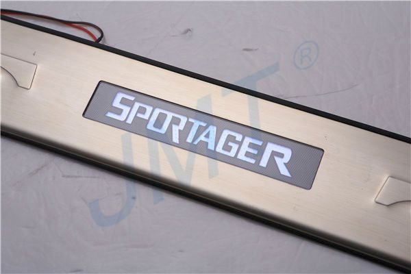 Накладки на пороги с Led подсветкой JMT KIA Sportage 2010-2015 no.15556