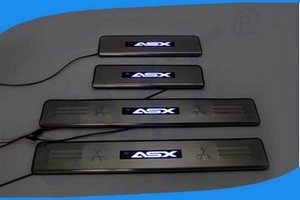 Накладки на пороги с Led подсветкой JMT Mitsubishi ASX 2010-2019 ― Auto-Clover