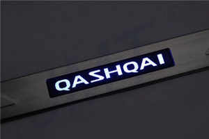 Накладки на пороги с Led подсветкой JMT Nissan Qashqai 2014-2019 ― Auto-Clover