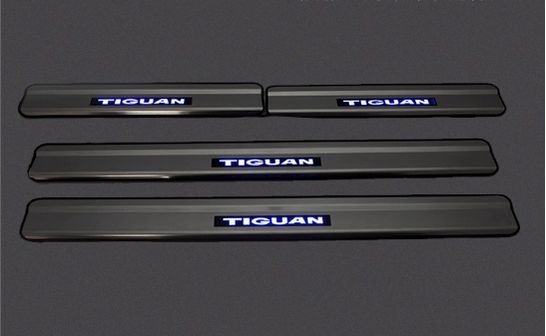Накладки на пороги с Led - подсветкой JMT Volkswagen Tiguan I 2008-2016 no.15564