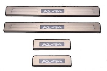 Накладки на пороги с Led подсветкой JMT Ford Kuga II 2013-2019 no.15566