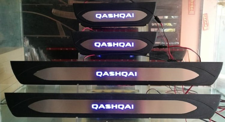 Накладки на пороги с Led подсветкой OEM Style JMT Nissan Qashqai 2014-2019 no.5677