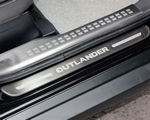 Накладки на пороги стальные (4 элемента) OEM-Tuning Mitsubishi Outlander III 2013-2019