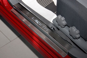 Накладки на пороги стальные Alu-Frost Chevrolet Lacetti 2002-2013 ― Auto-Clover