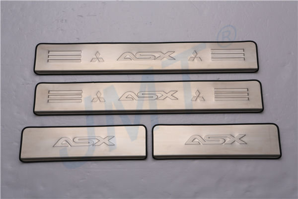 Накладки на пороги стальные JMT Mitsubishi ASX 2010-2019 no.10677