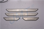 Накладки на пороги стальные JMT Hyundai Sonata 2009-2014