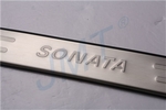 Накладки на пороги стальные JMT Hyundai Sonata 2009-2014