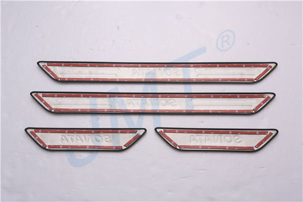 Накладки на пороги стальные JMT Hyundai Sonata 2009-2014 no.10687