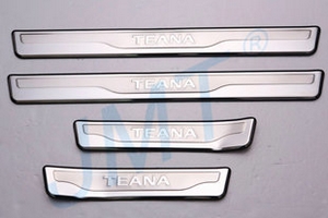 Накладки на пороги стальные JMT Nissan Teana 2013-2019 ― Auto-Clover