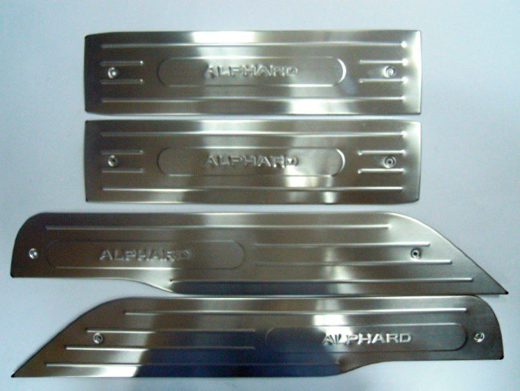 Накладки на пороги стальные JMT Toyota Alphard 2008-2015 no.10794