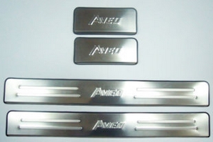 Накладки на пороги стальные JMT Chevrolet Aveo 2011-2019 ― Auto-Clover