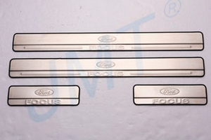 Накладки на пороги стальные JMT Ford Focus II 2005-2010 ― Auto-Clover