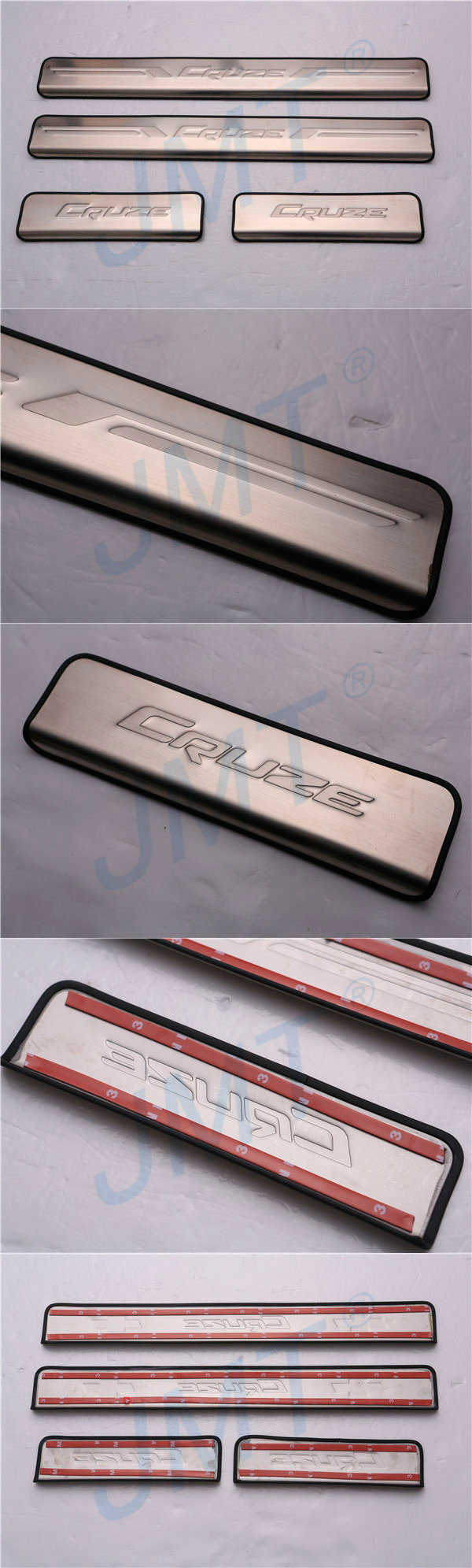 Накладки на пороги стальные JMT Chevrolet Cruze 2008-2016 no.10841