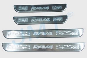Накладки на пороги стальные JMT Toyota RAV4 2006-2012 ― Auto-Clover