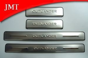 Накладки на пороги стальные JMT Mitsubishi Outlander III 2013-2019 ― Auto-Clover
