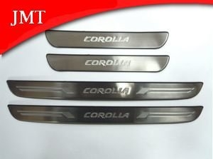 Накладки на пороги стальные JMT Toyota Corolla 2007-2013 ― Auto-Clover