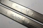 Накладки на пороги стальные JMT Hyundai Elantra 2010-2015