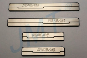 Накладки на пороги стальные JMT Toyota RAV4 2013-2019 ― Auto-Clover