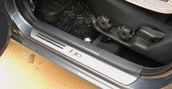 Накладки на пороги стальные JMT Hyundai i30 2012-2017 no.15043