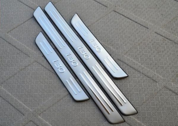 Накладки на пороги стальные JMT Hyundai i30 2012-2017 no.15043