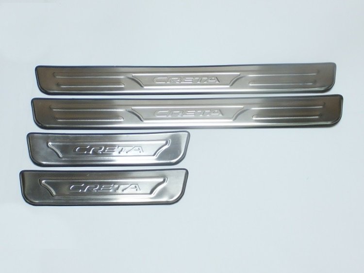 Накладки на пороги стальные JMT Hyundai Creta 2016-2019 no.5653