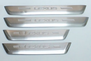 Накладки на пороги стальные JMT Lexus RX 2016-2019 ― Auto-Clover