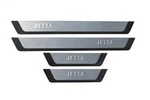 Накладки на пороги стальные (на пластике) Omsa Line Volkswagen Jetta VI 2011-2019