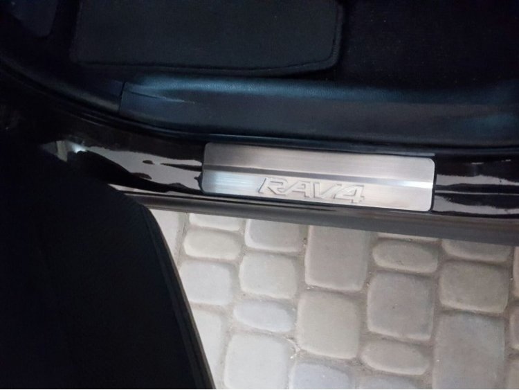Накладки на пороги стальные (нижние) OEM-Tuning Toyota RAV4 2013-2019 no.5529